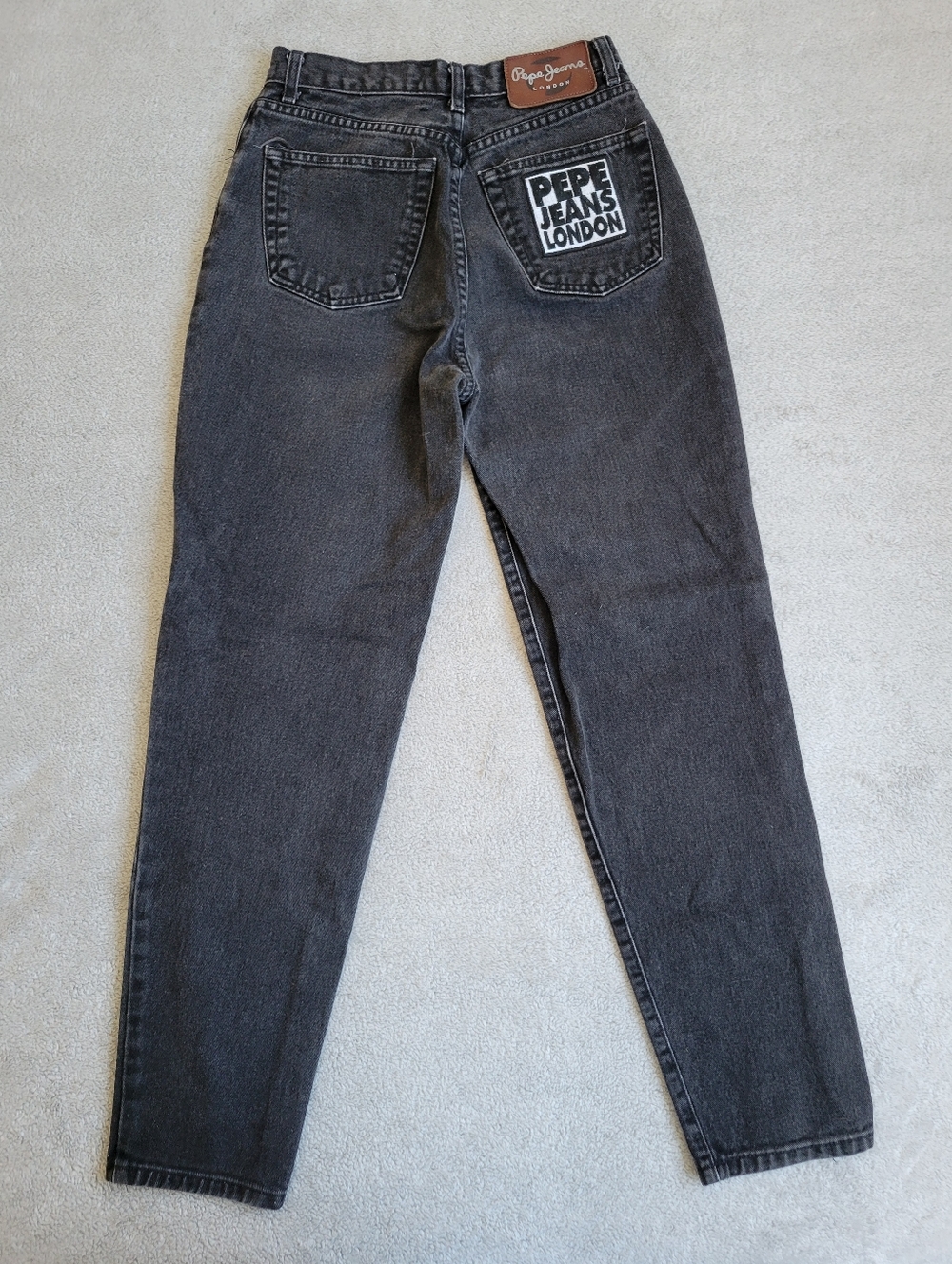 Pepe Jeans Black Straight-Leg High Waist Jeans